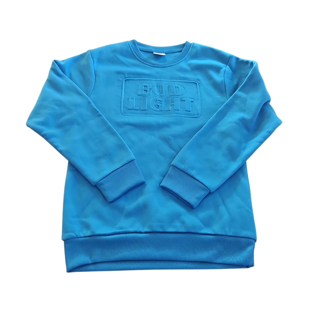 XS Bud‎ Light Cozy Fleece Women's Long Sleeve Sweatshirt